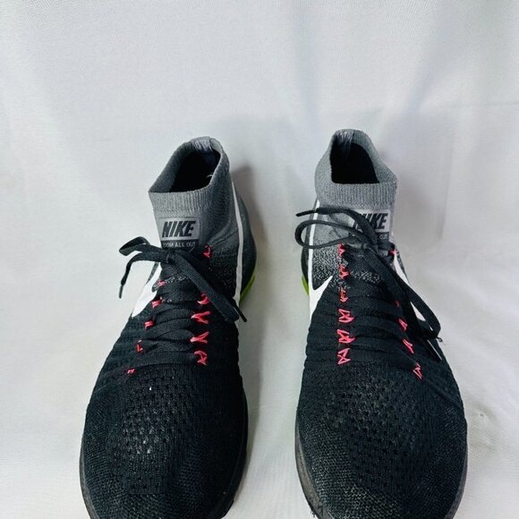 Nike Mens Zoom All Out Black Gray Flyknit Athletic Running Shoes Size US 11 - Picture 4 of 11